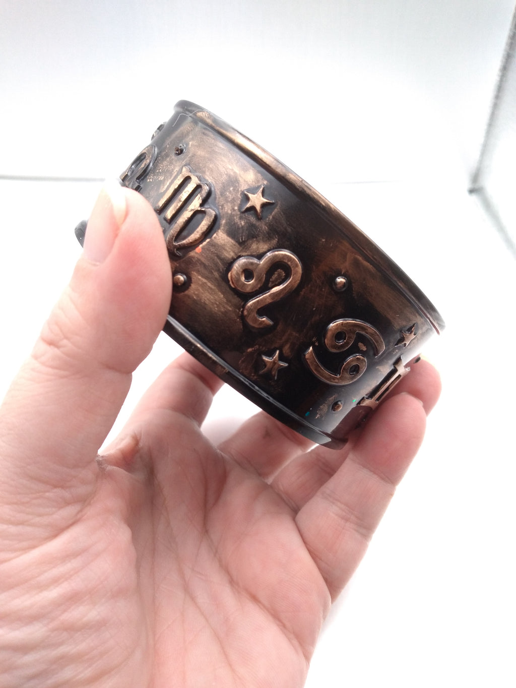 Astrology Trinket Jar – Black & Gold
