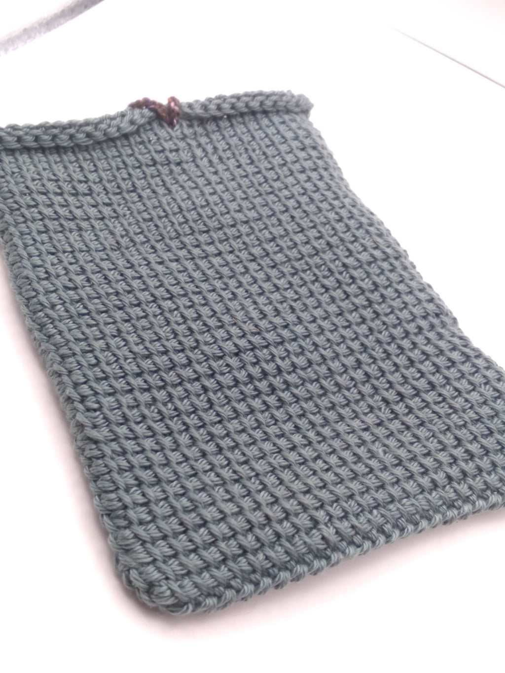 Crocheted tarot card pouch