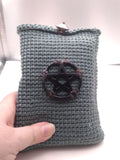 Crocheted tarot card pouch