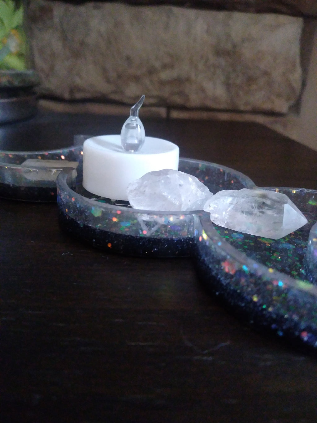 Triple moon goddess tray