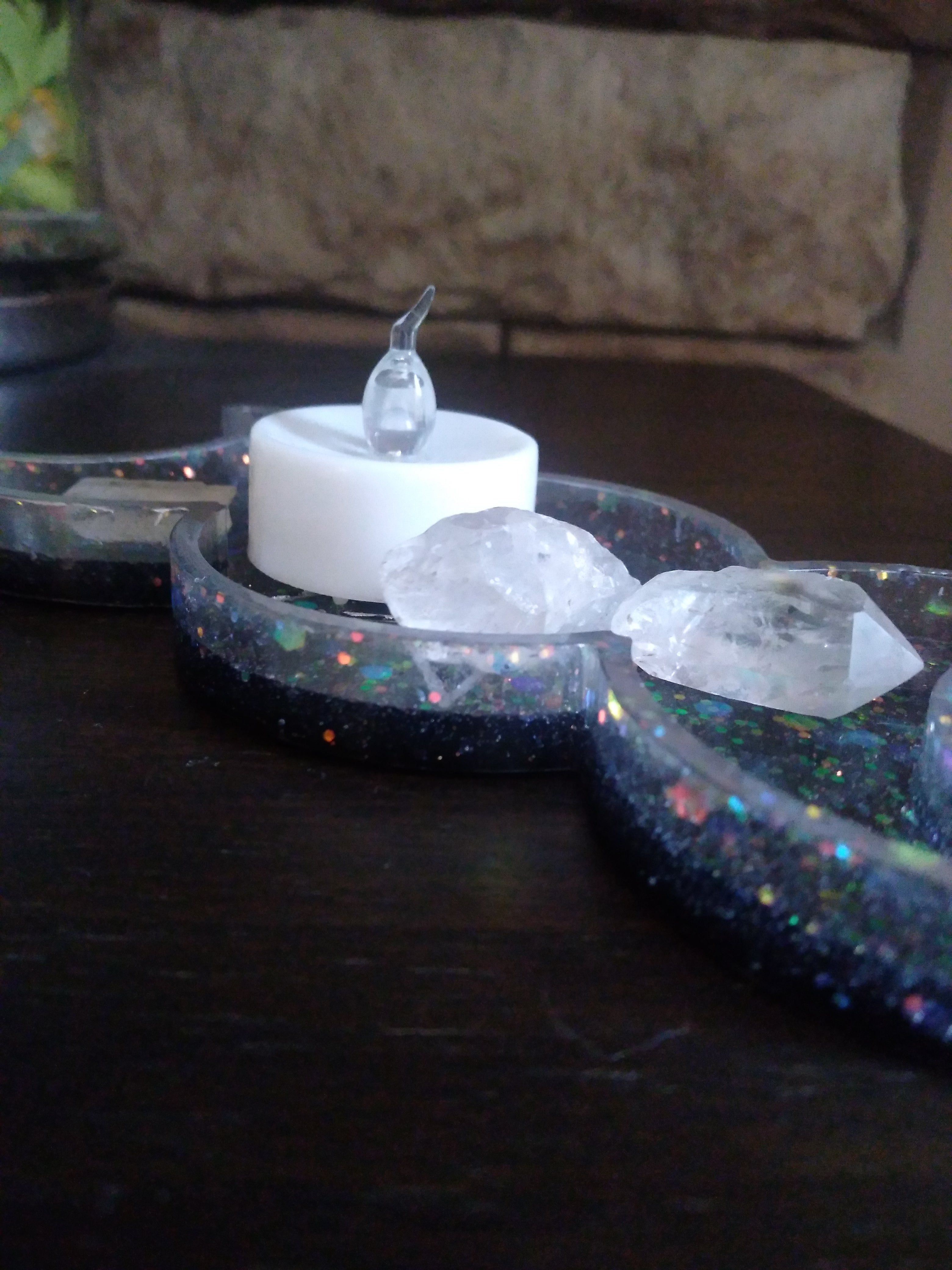 Triple moon goddess tray