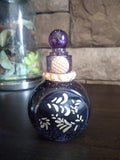 Apothecary bottle in purple and gold