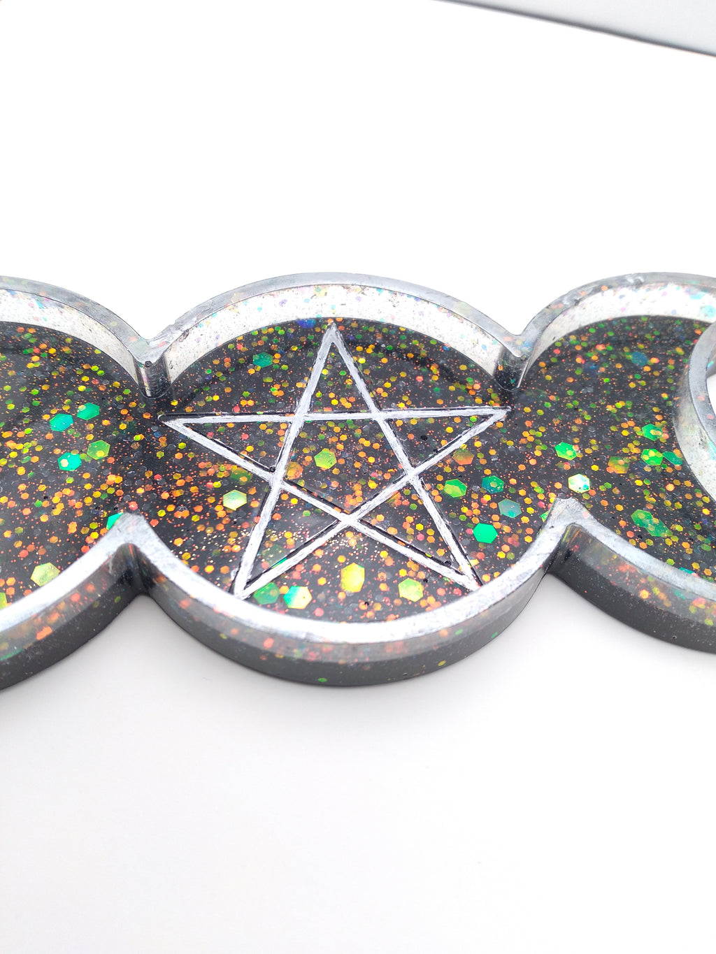 Triple moon goddess tray