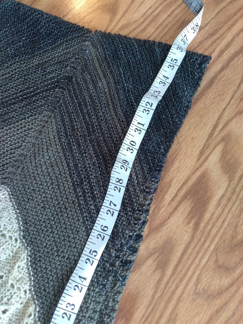 Handknit Chevron Wrap