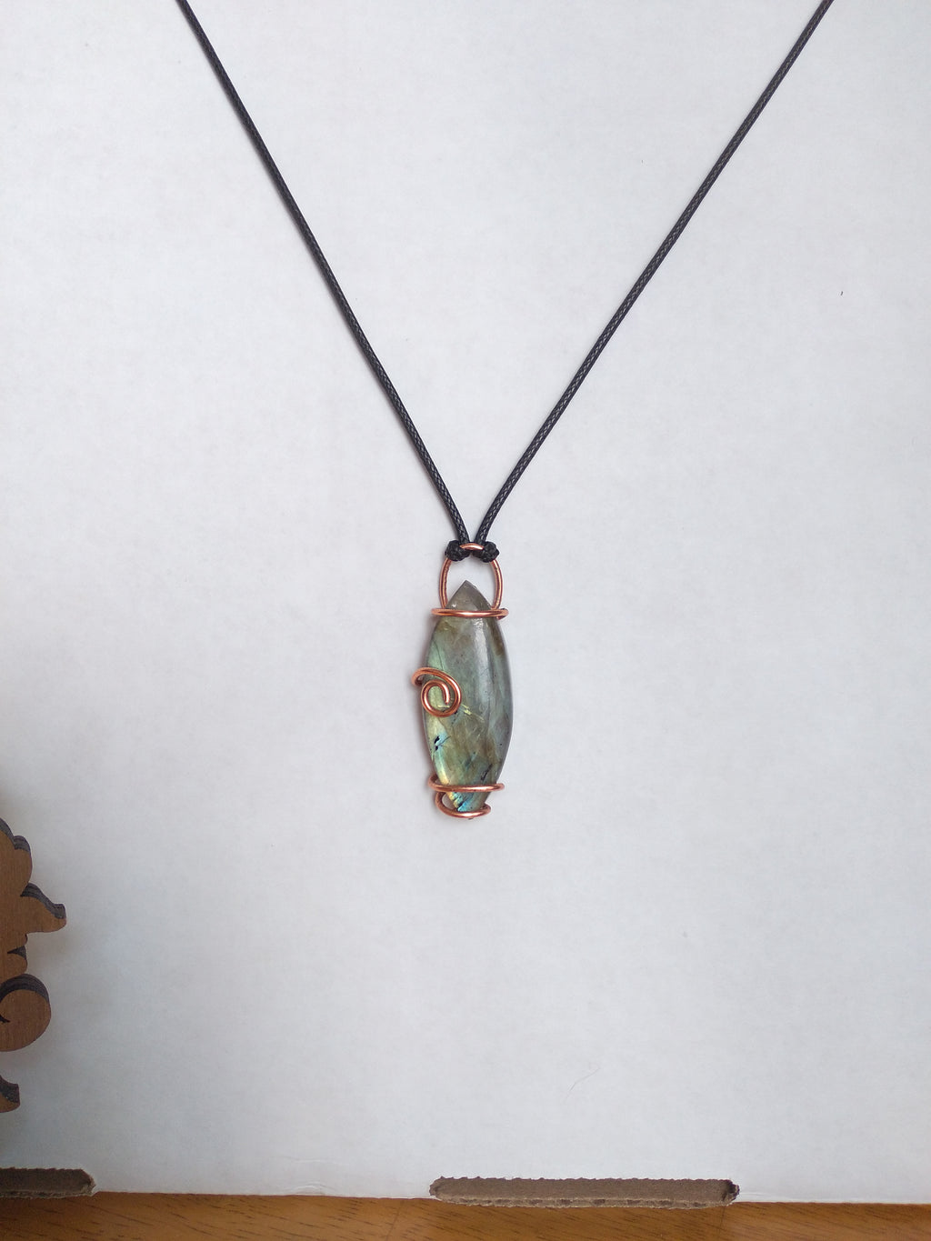 Labradorite Copper Pendant