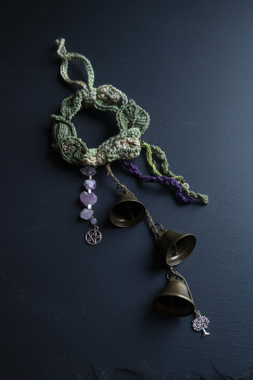 Green leaf decorative witch bells