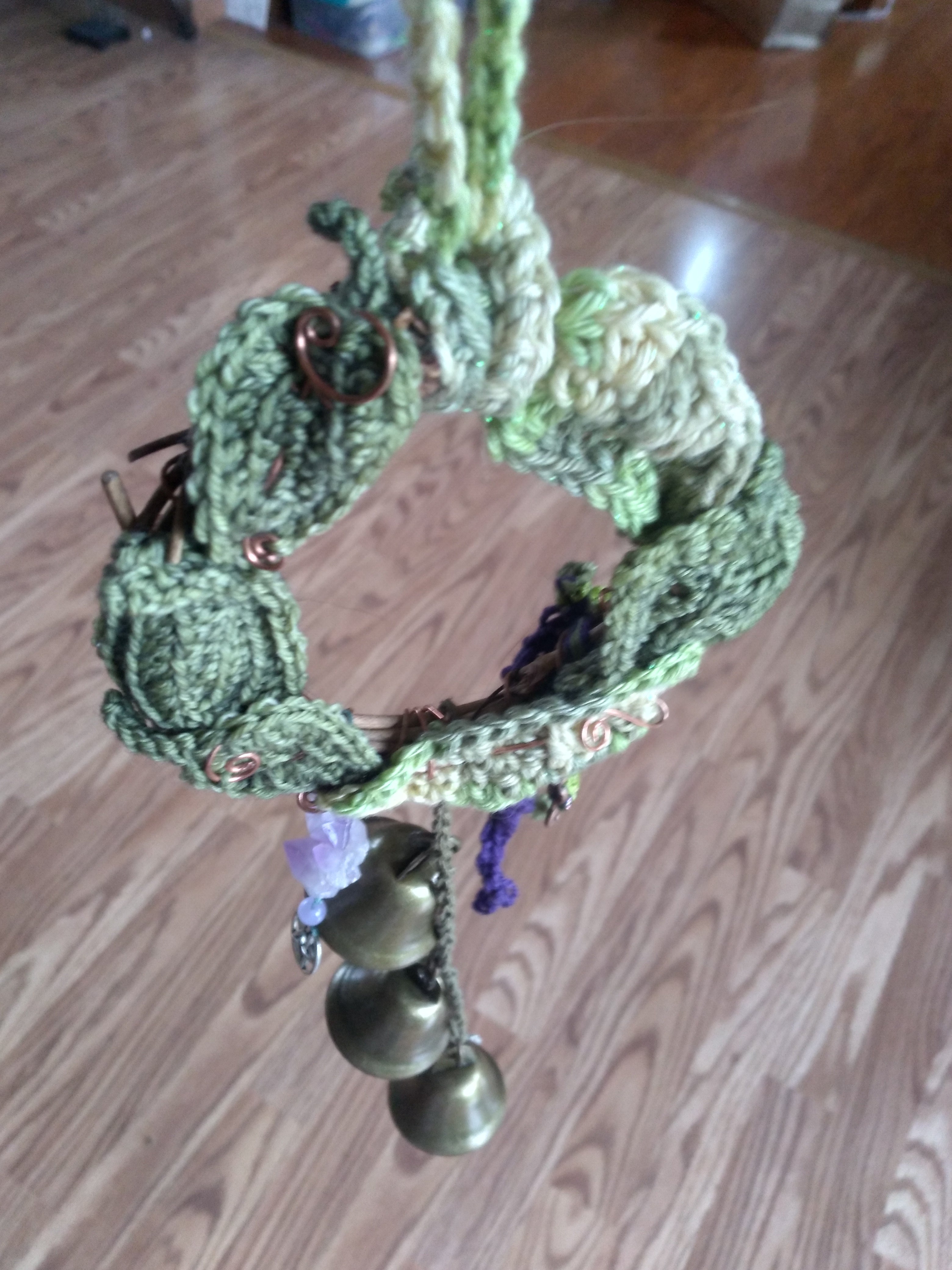 Green leaf decorative witch bells