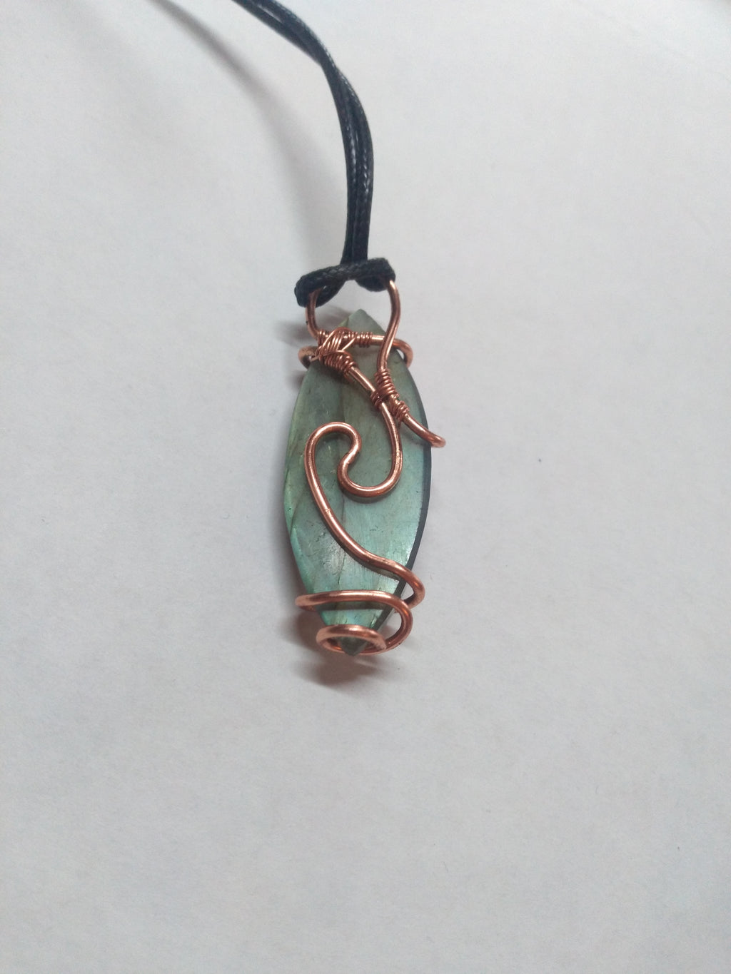 Labradorite Copper Pendant