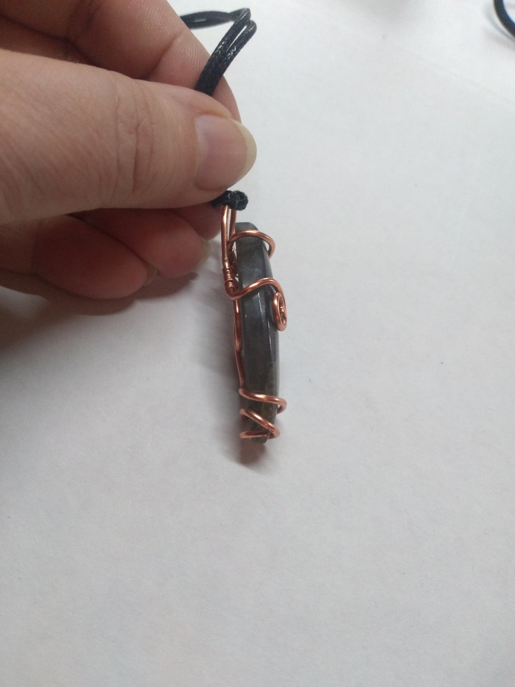 Labradorite Copper Pendant