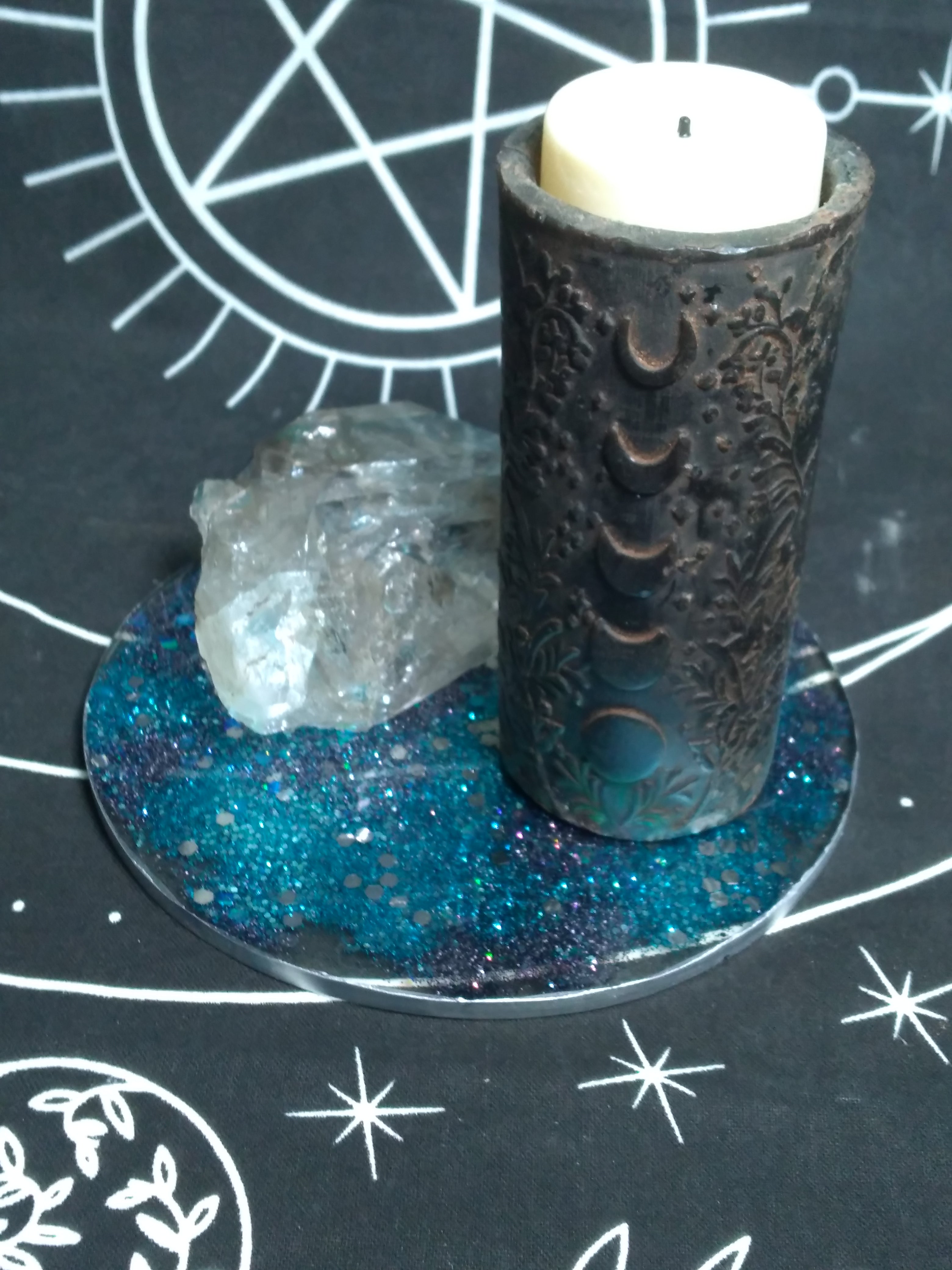 Decorative plate for altars or display