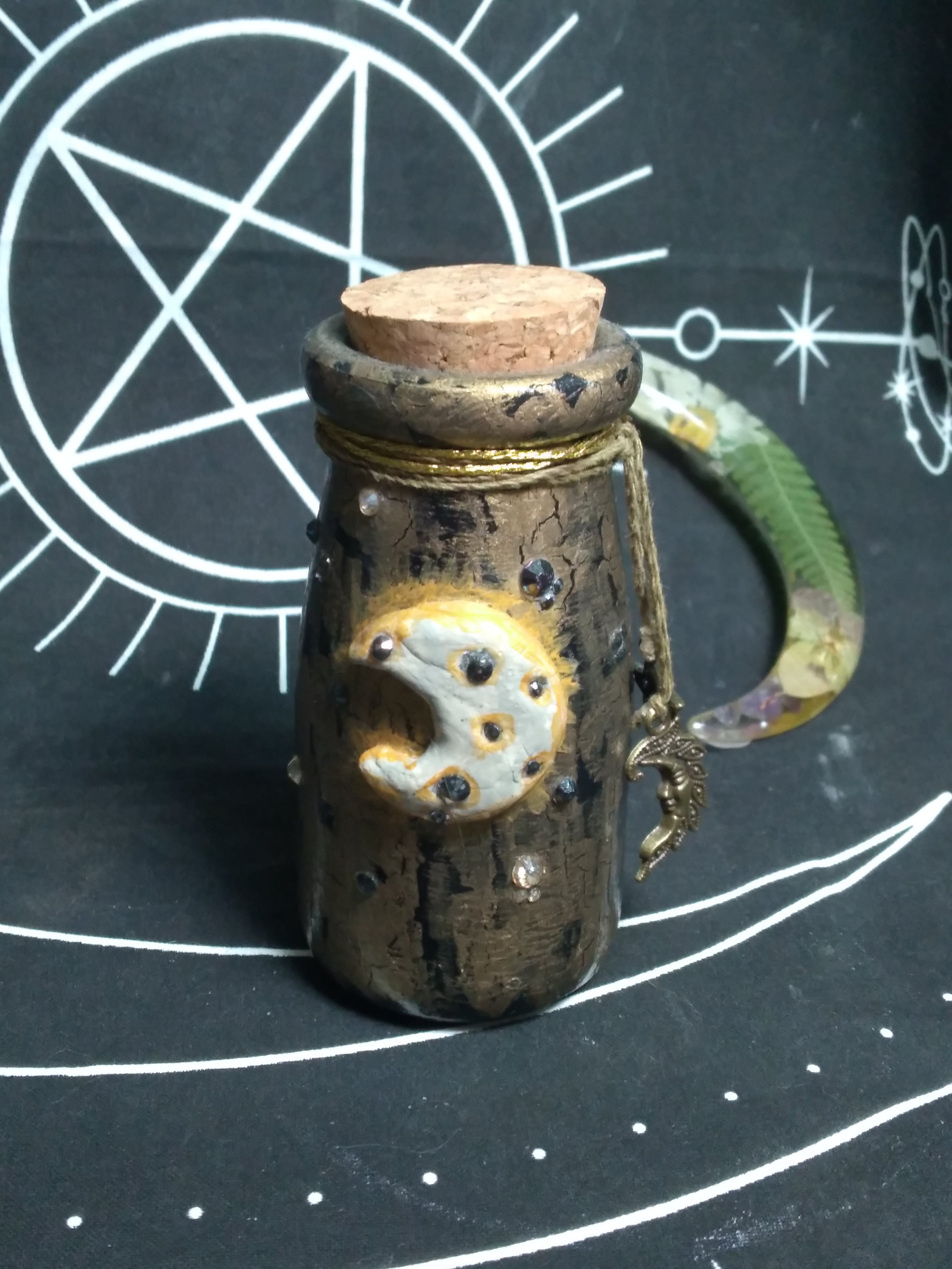 Moon apothecary bottle
