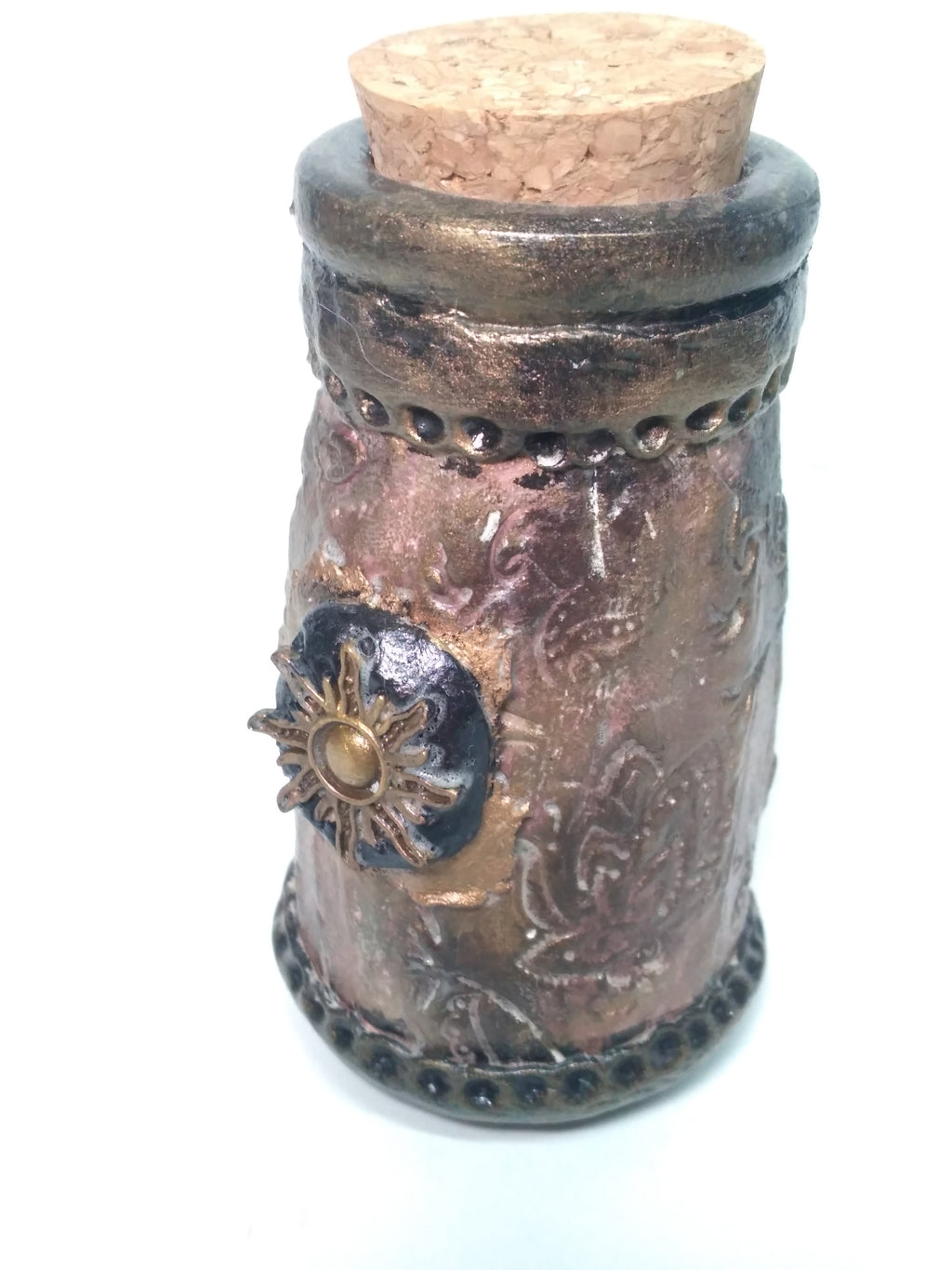 Sun star glass storage jar