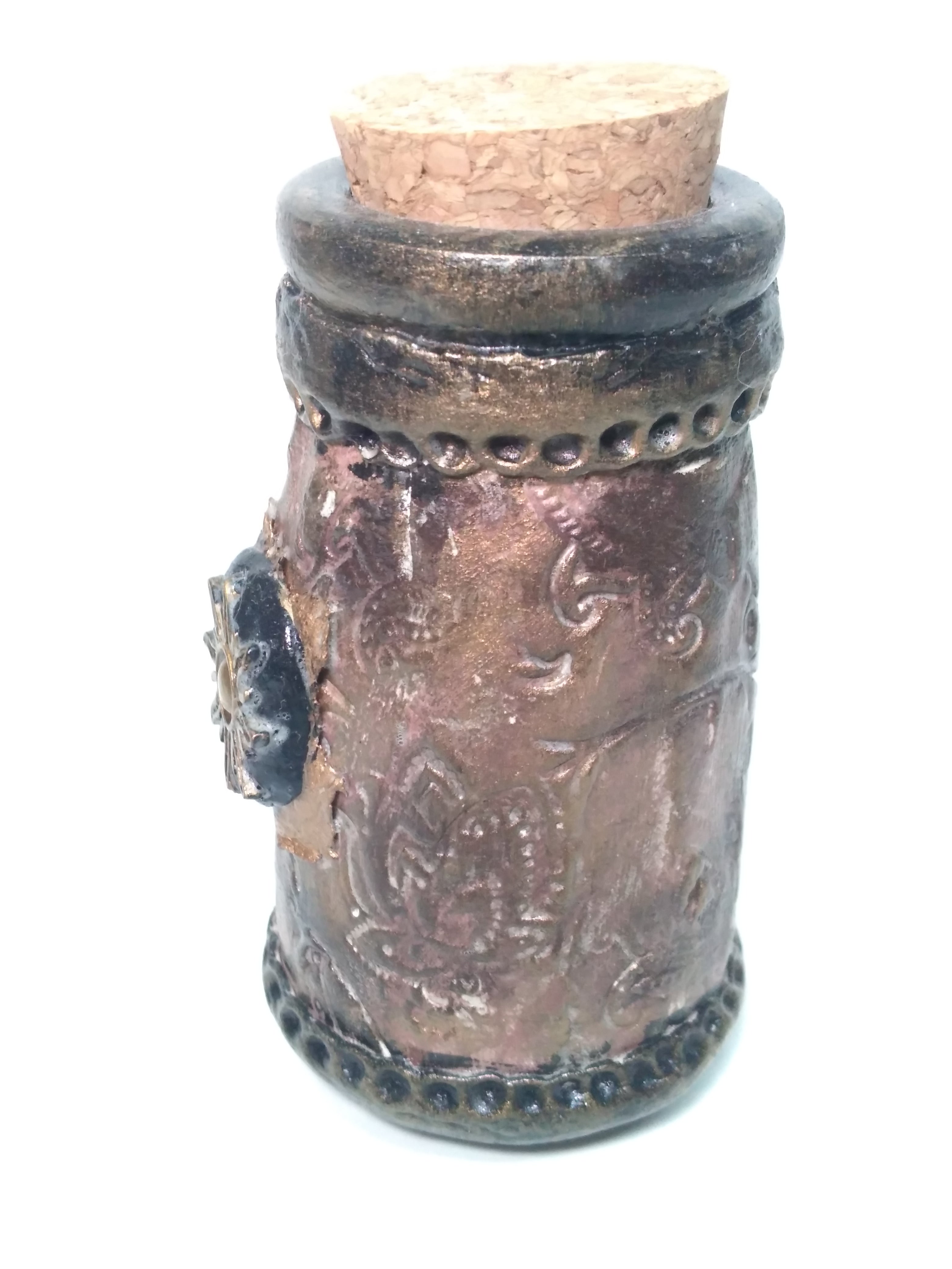 Sun star glass storage jar